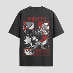 Playera urbana de anime y gaming ExtraLife MX, corte Standard Fit unisex ligero y transpirable en color Deep Black y Pure White, ropa de uso diario para gym y casual.