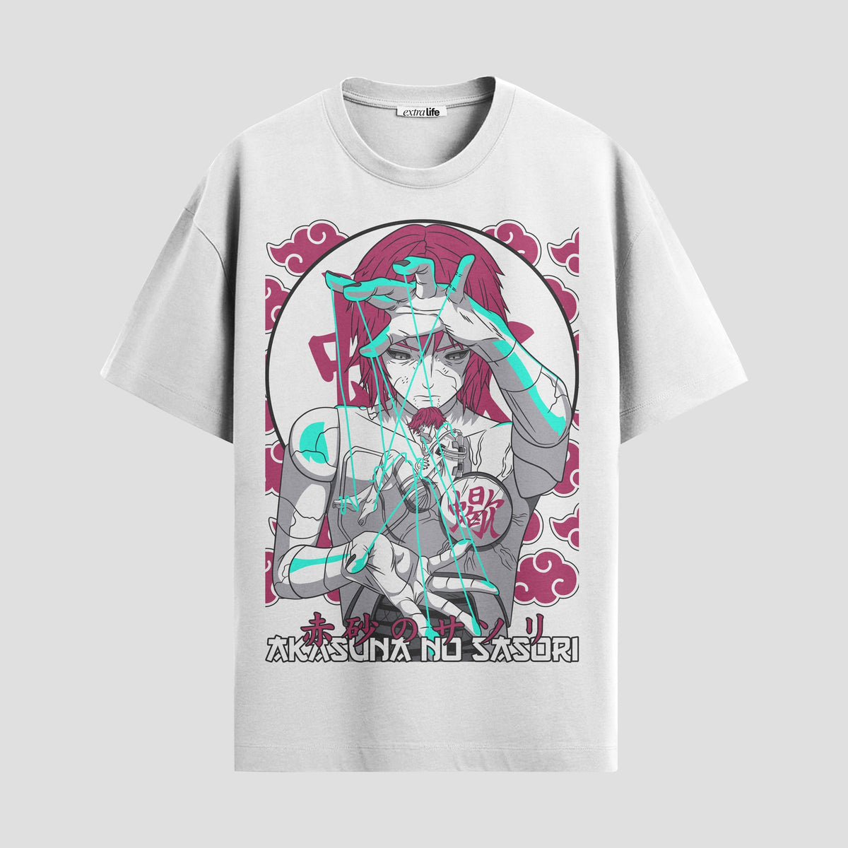 Playera urbana de anime y gaming ExtraLife MX, corte Classic Premium unisex ligero y transpirable en color Deep Black y Pure White, ropa de uso diario para gym y casual.