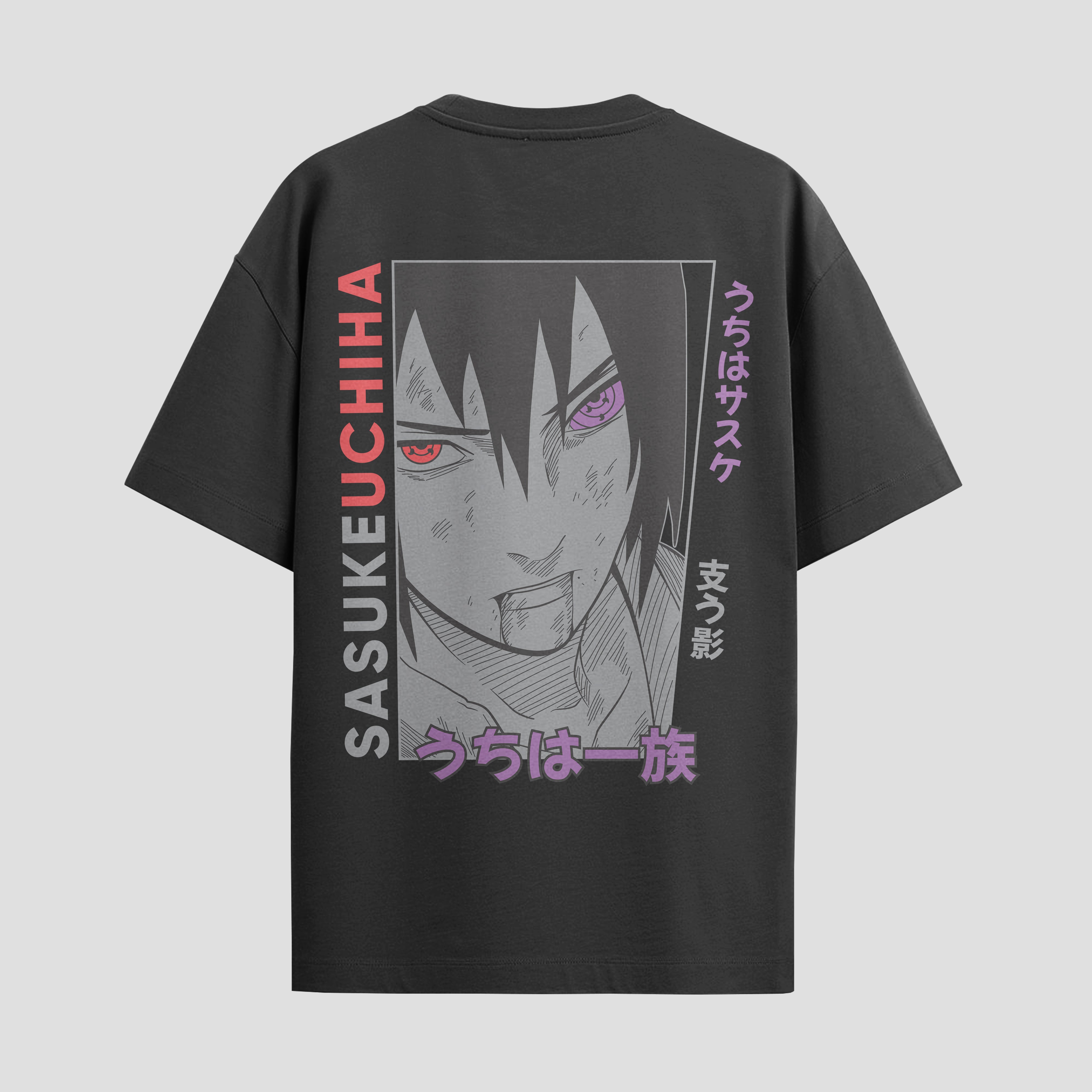 Playera urbana de anime y gaming ExtraLife MX, corte Standard Fit unisex ligero y transpirable en color Deep Black y Pure White, ropa de uso diario para gym y casual.