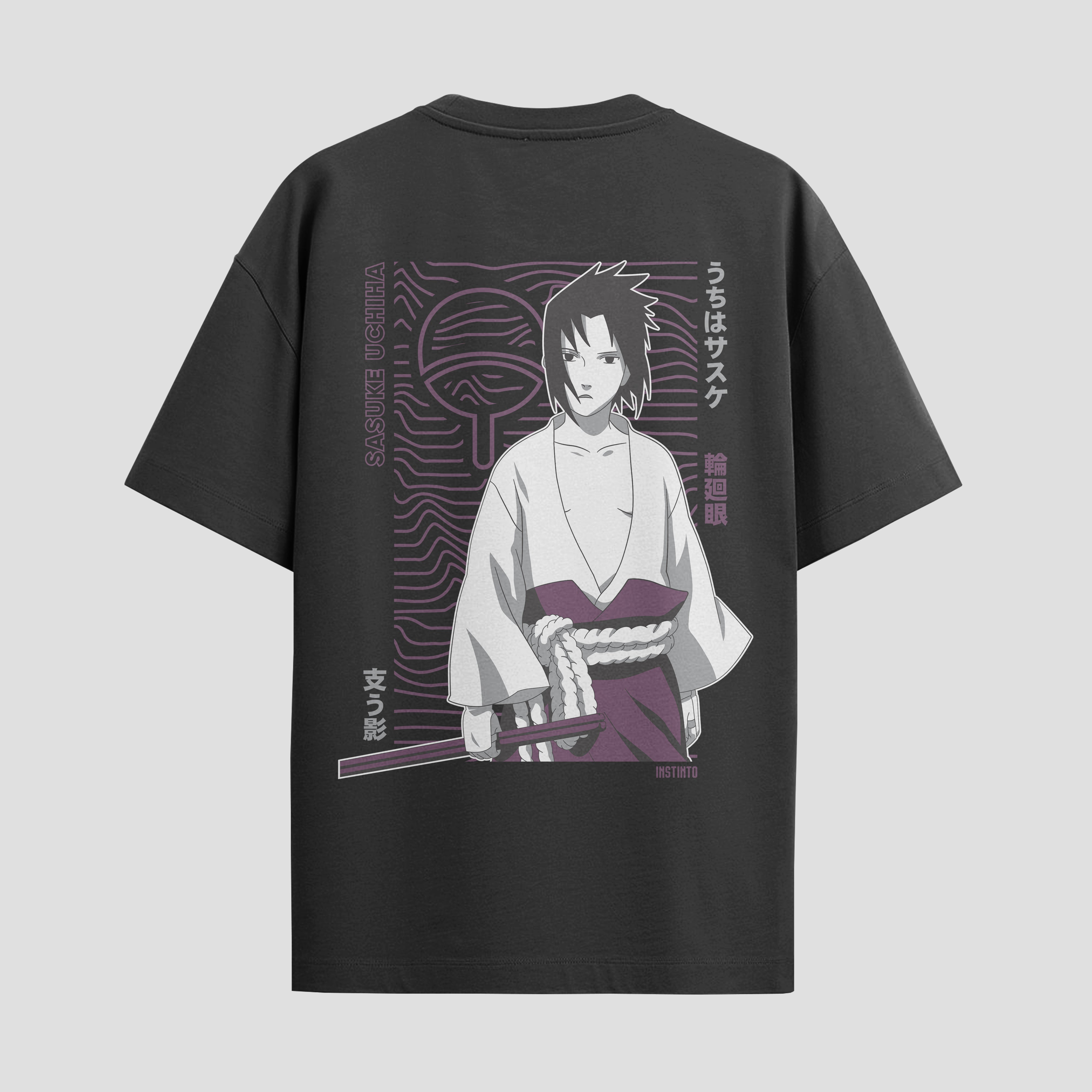Playera urbana de anime y gaming ExtraLife MX, corte Standard Fit unisex ligero y transpirable en color Deep Black y Pure White, ropa de uso diario para gym y casual.
