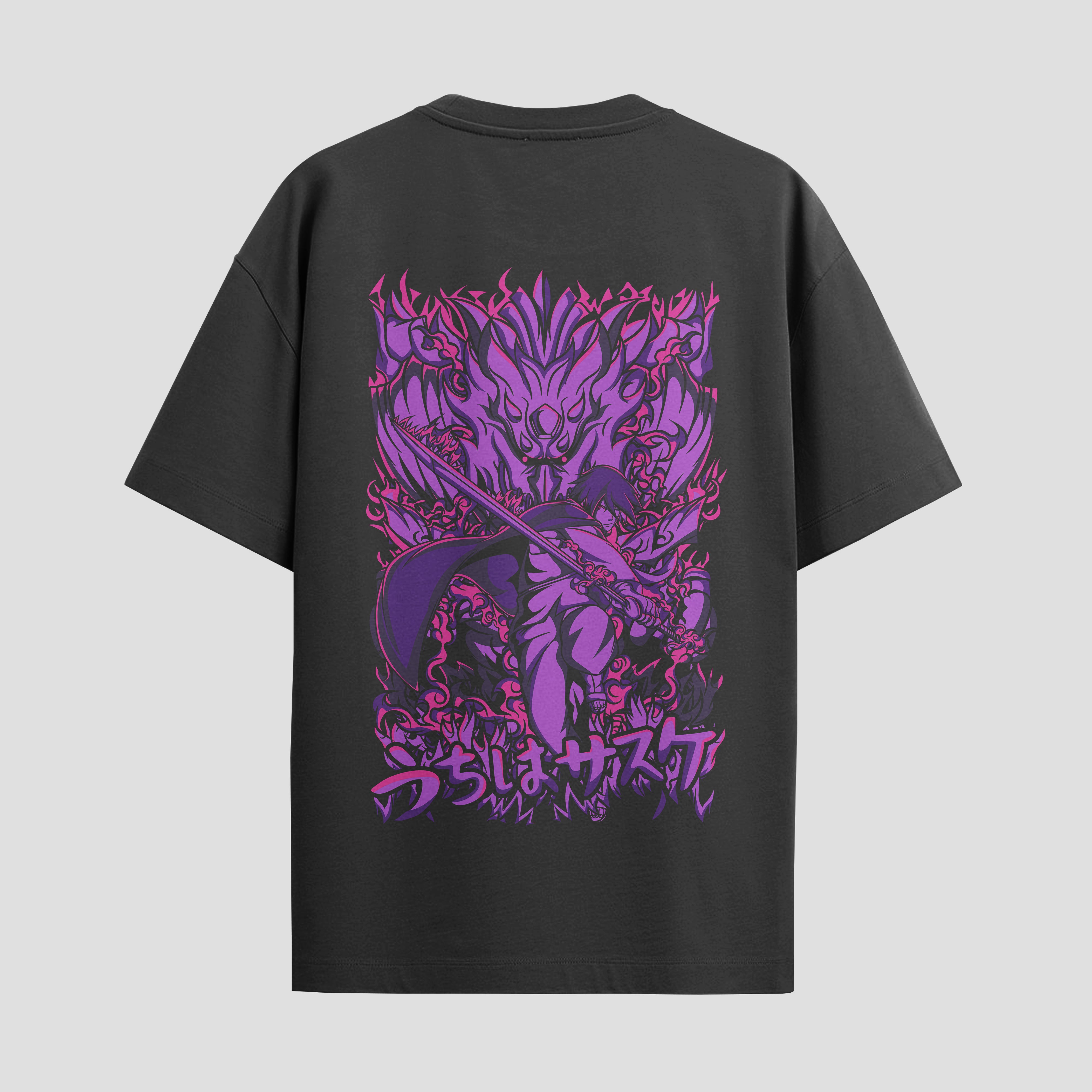 Playera urbana de anime y gaming ExtraLife MX, corte Standard Fit unisex ligero y transpirable en color Deep Black y Pure White, ropa de uso diario para gym y casual.