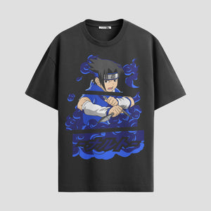 Playera urbana de anime y gaming ExtraLife MX, corte Standard Fit unisex ligero y transpirable en color Deep Black y Pure White, ropa de uso diario para gym y casual.
