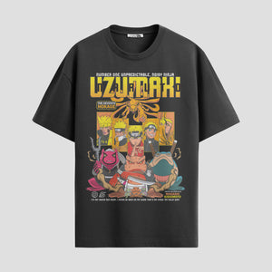 Playera urbana de anime y gaming ExtraLife MX, corte Standard Fit unisex ligero y transpirable en color Deep Black y Pure White, ropa de uso diario para gym y casual.