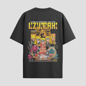 Playera urbana de anime y gaming ExtraLife MX, corte Standard Fit unisex ligero y transpirable en color Deep Black y Pure White, ropa de uso diario para gym y casual.