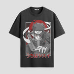 Playera urbana de anime y gaming ExtraLife MX, corte Standard Fit unisex ligero y transpirable en color Deep Black y Pure White, ropa de uso diario para gym y casual.
