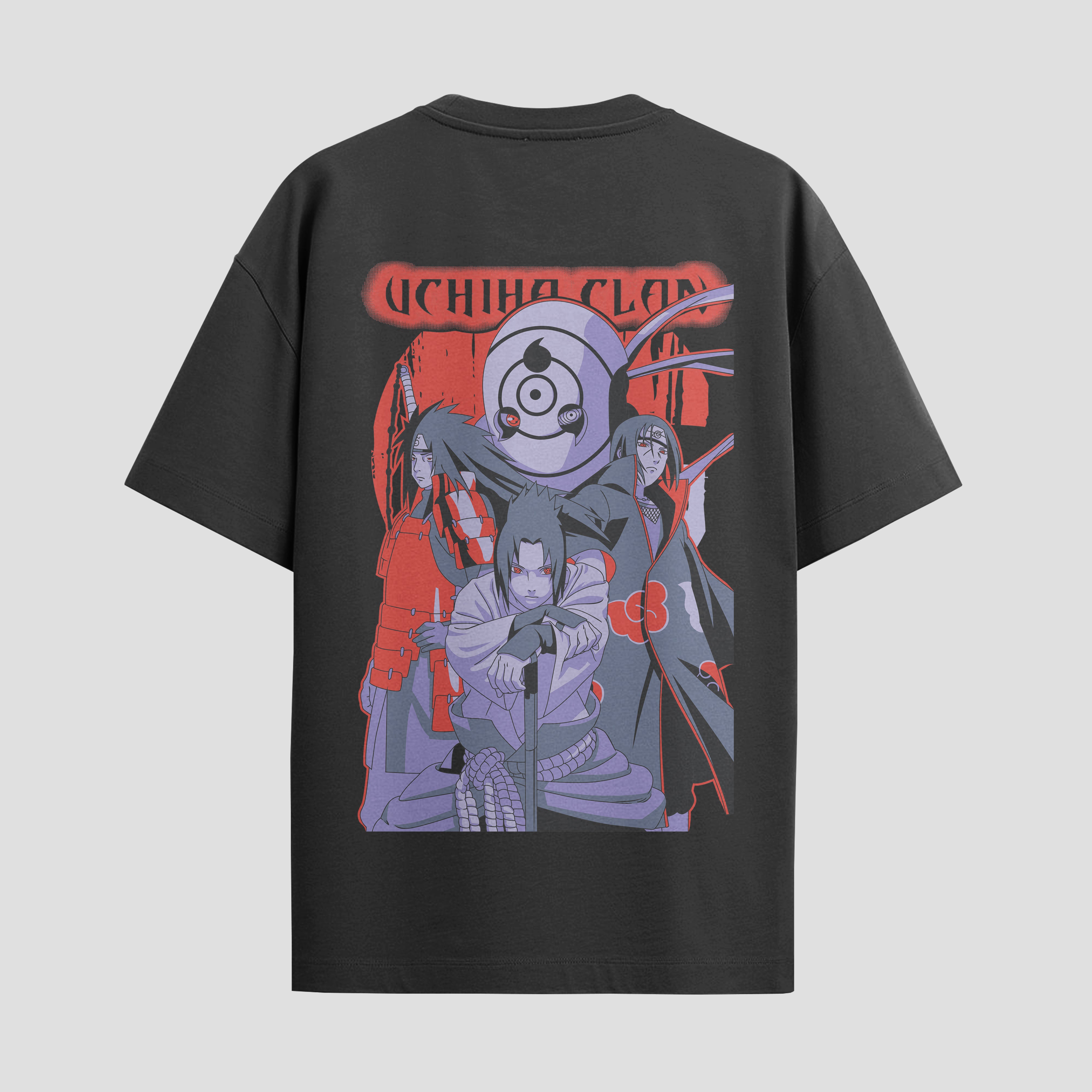 Playera urbana de anime y gaming ExtraLife MX, corte Standard Fit unisex ligero y transpirable en color Deep Black y Pure White, ropa de uso diario para gym y casual.