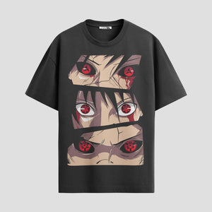 Playera urbana de anime y gaming ExtraLife MX, corte Standard Fit unisex ligero y transpirable en color Deep Black y Pure White, ropa de uso diario para gym y casual.
