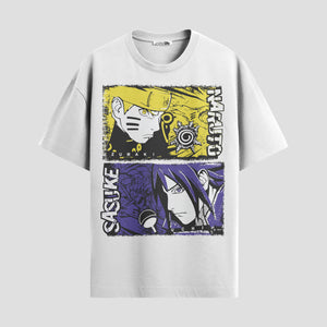 Playera urbana de anime y gaming ExtraLife MX, corte Standard Fit unisex ligero y transpirable en color Deep Black y Pure White, ropa de uso diario para gym y casual.