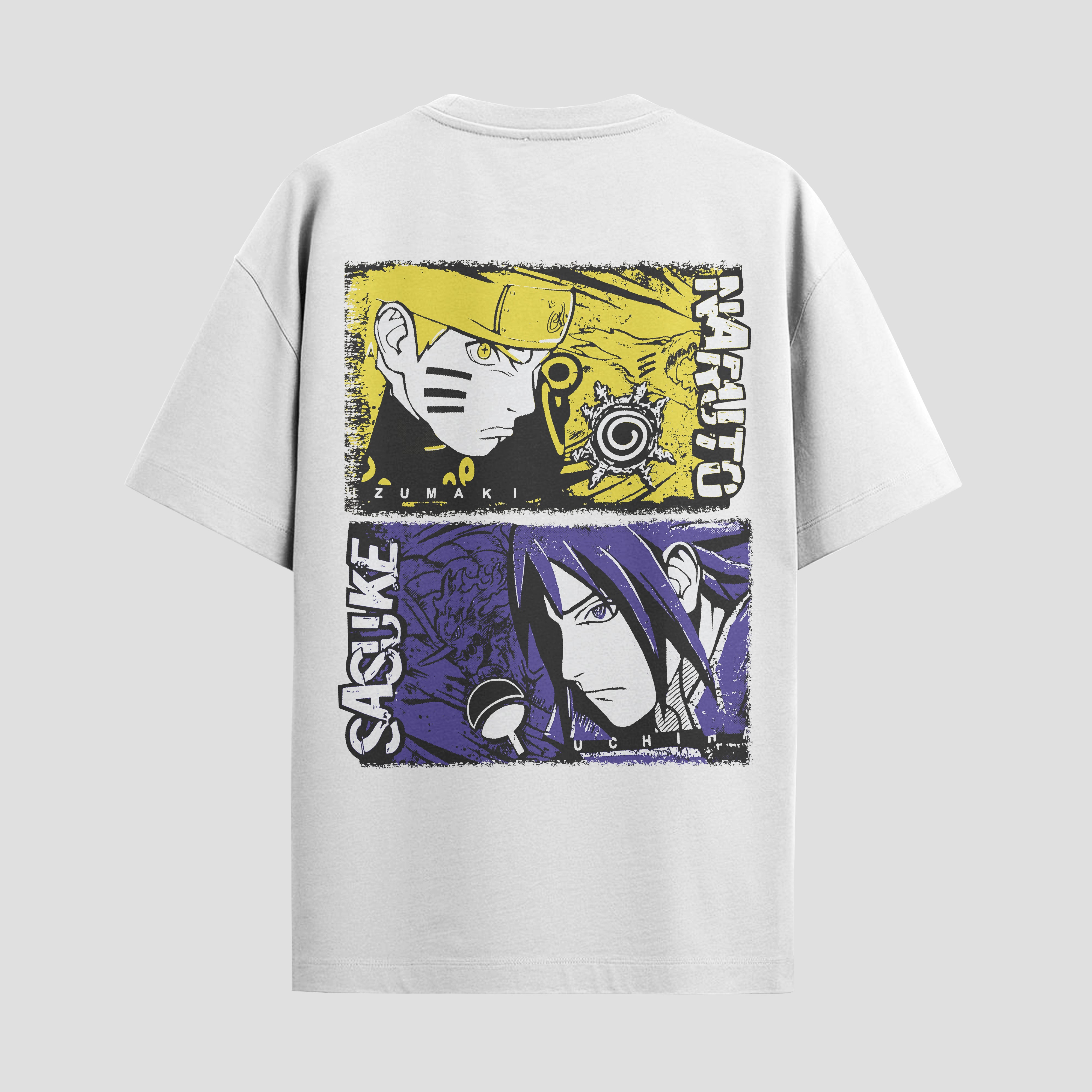 Playera urbana de anime y gaming ExtraLife MX, corte Standard Fit unisex ligero y transpirable en color Deep Black y Pure White, ropa de uso diario para gym y casual.