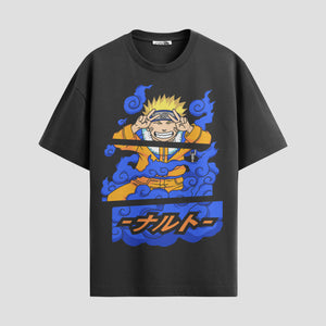 Playera urbana de anime y gaming ExtraLife MX, corte Standard Fit unisex ligero y transpirable en color Deep Black y Pure White, ropa de uso diario para gym y casual.