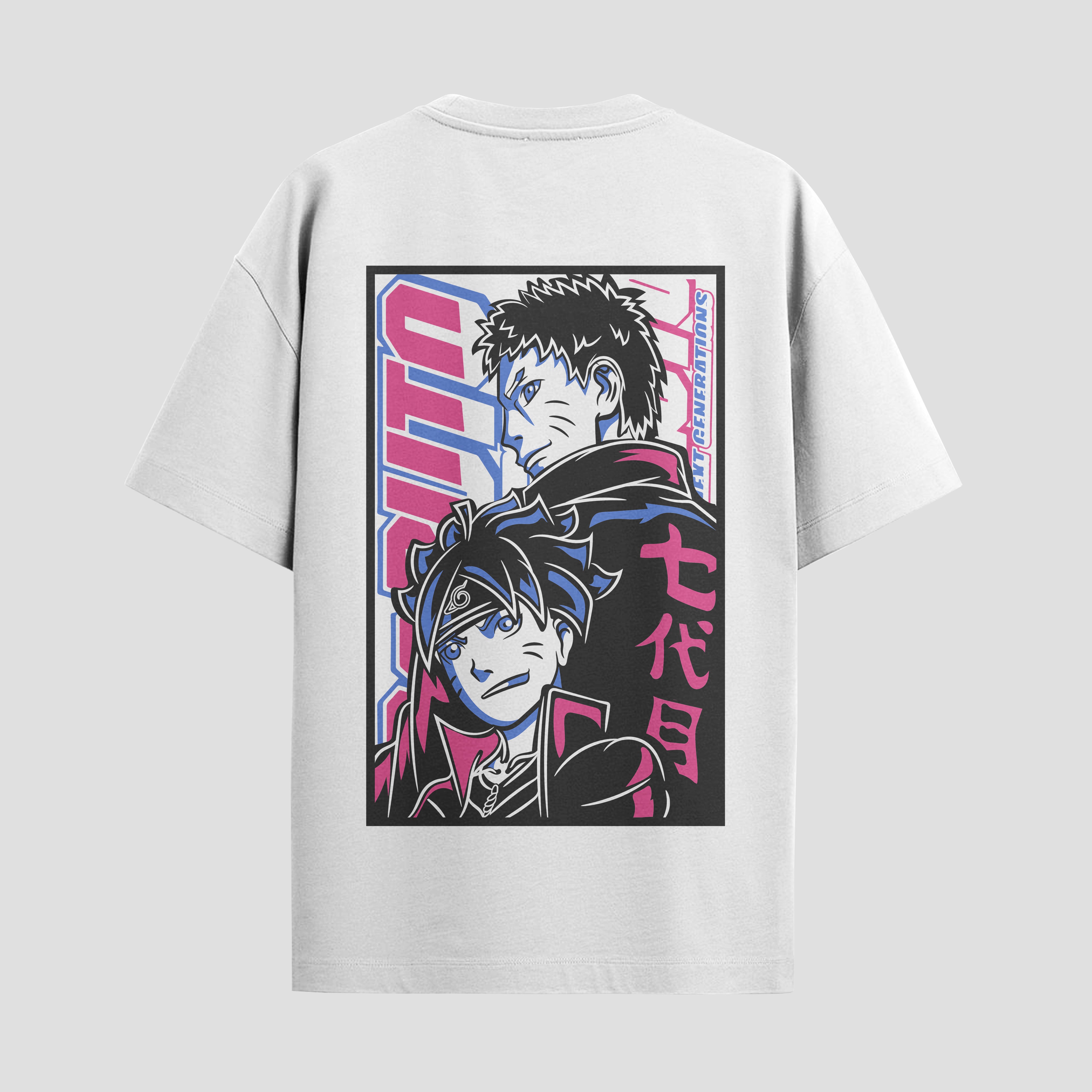 Playera urbana de anime y gaming ExtraLife MX, corte Standard Fit unisex ligero y transpirable en color Deep Black y Pure White, ropa de uso diario para gym y casual.