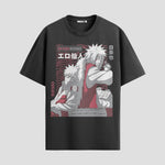 Playera urbana de anime y gaming ExtraLife MX, corte Standard Fit unisex ligero y transpirable en color Deep Black y Pure White, ropa de uso diario para gym y casual.