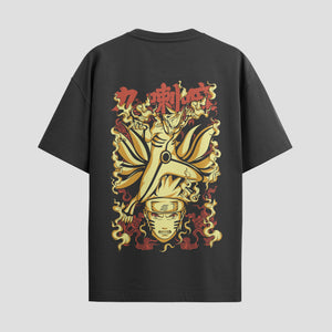 Playera urbana de anime y gaming ExtraLife MX, corte Standard Fit unisex ligero y transpirable en color Deep Black y Pure White, ropa de uso diario para gym y casual.