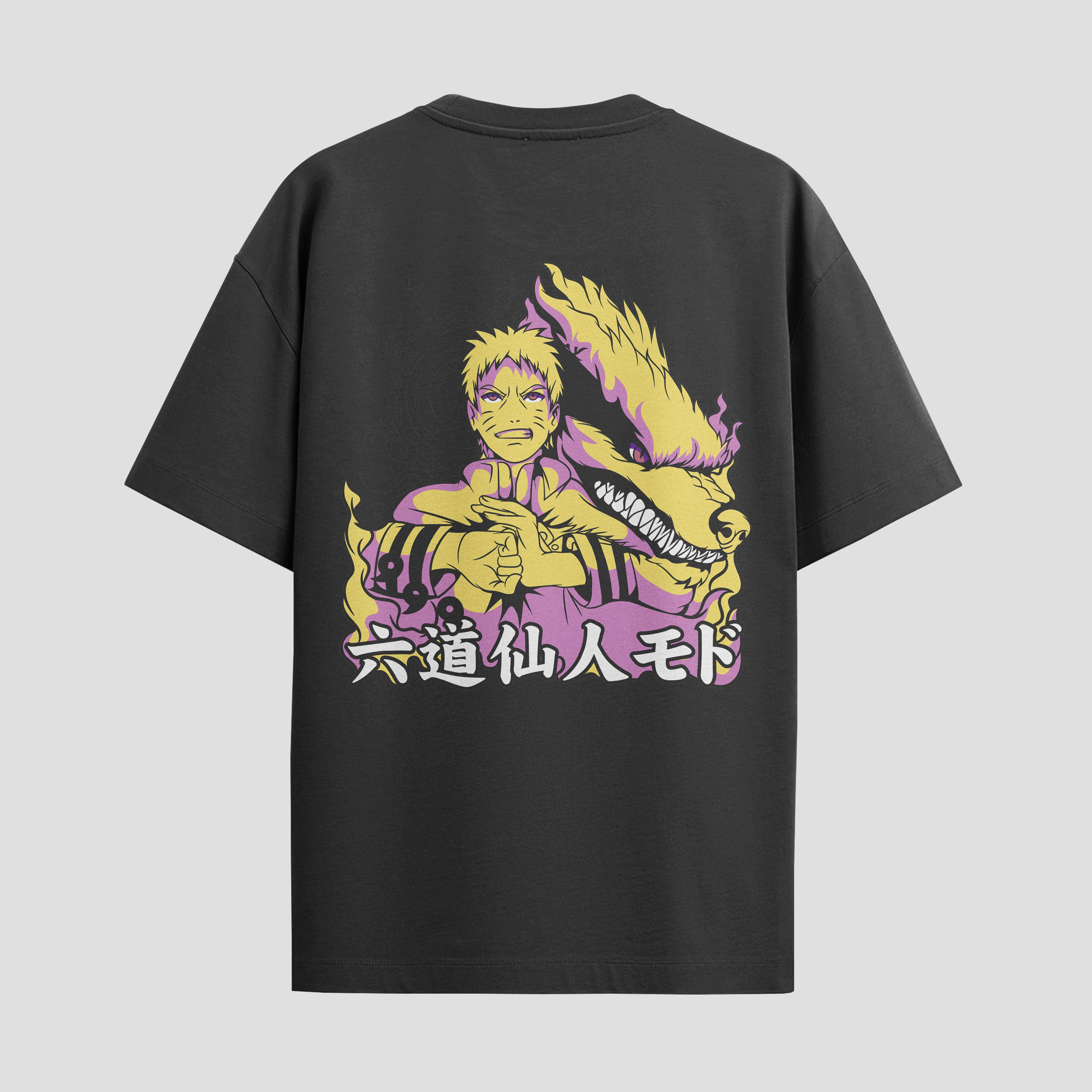 Playera urbana de anime y gaming ExtraLife MX, corte Standard Fit unisex ligero y transpirable en color Deep Black y Pure White, ropa de uso diario para gym y casual.