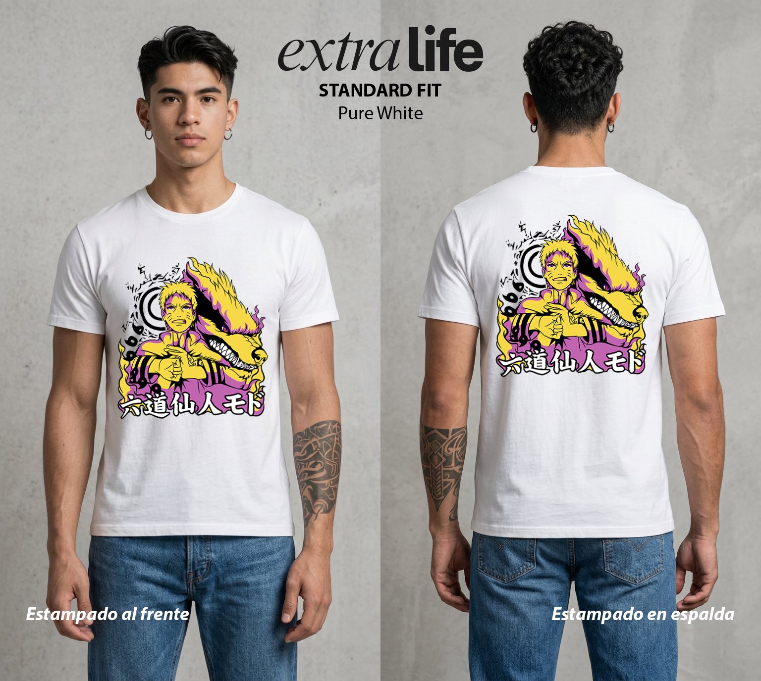 La Aldea Oculta | El Niño del Amor #02944 - Playera Standard Fit | Pure White - Foto en modelo