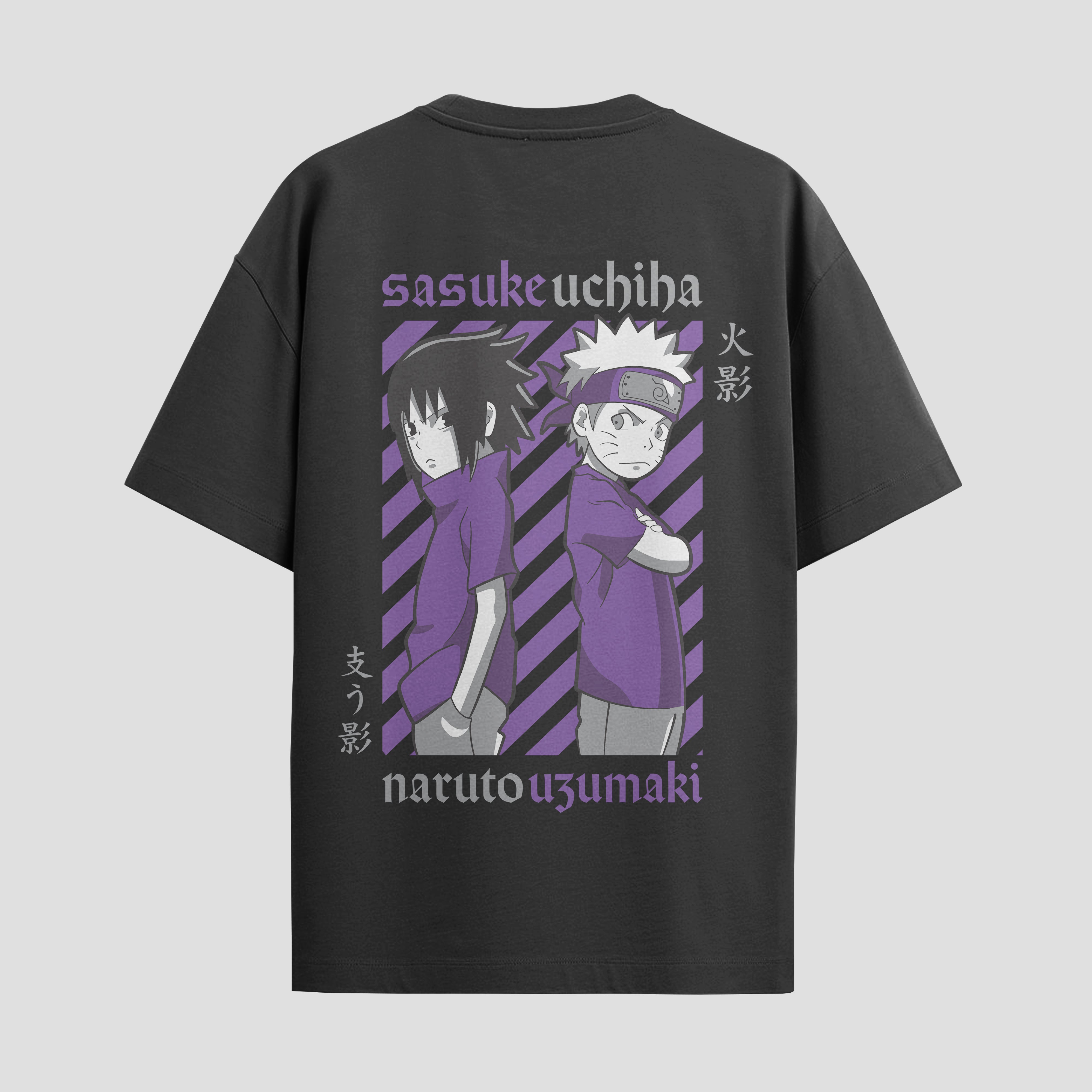 Playera urbana de anime y gaming ExtraLife MX, corte Standard Fit unisex ligero y transpirable en color Deep Black y Pure White, ropa de uso diario para gym y casual.
