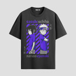 Playera urbana de anime y gaming ExtraLife MX, corte Standard Fit unisex ligero y transpirable en color Deep Black y Pure White, ropa de uso diario para gym y casual.
