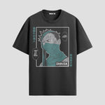 Playera urbana de anime y gaming ExtraLife MX, corte Standard Fit unisex ligero y transpirable en color Deep Black y Pure White, ropa de uso diario para gym y casual.