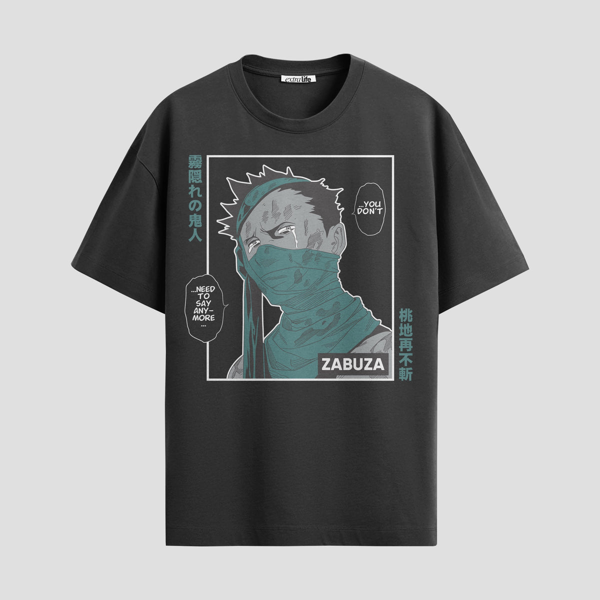 Playera urbana de anime y gaming ExtraLife MX, corte Classic Premium unisex ligero y transpirable en color Deep Black y Pure White, ropa de uso diario para gym y casual.