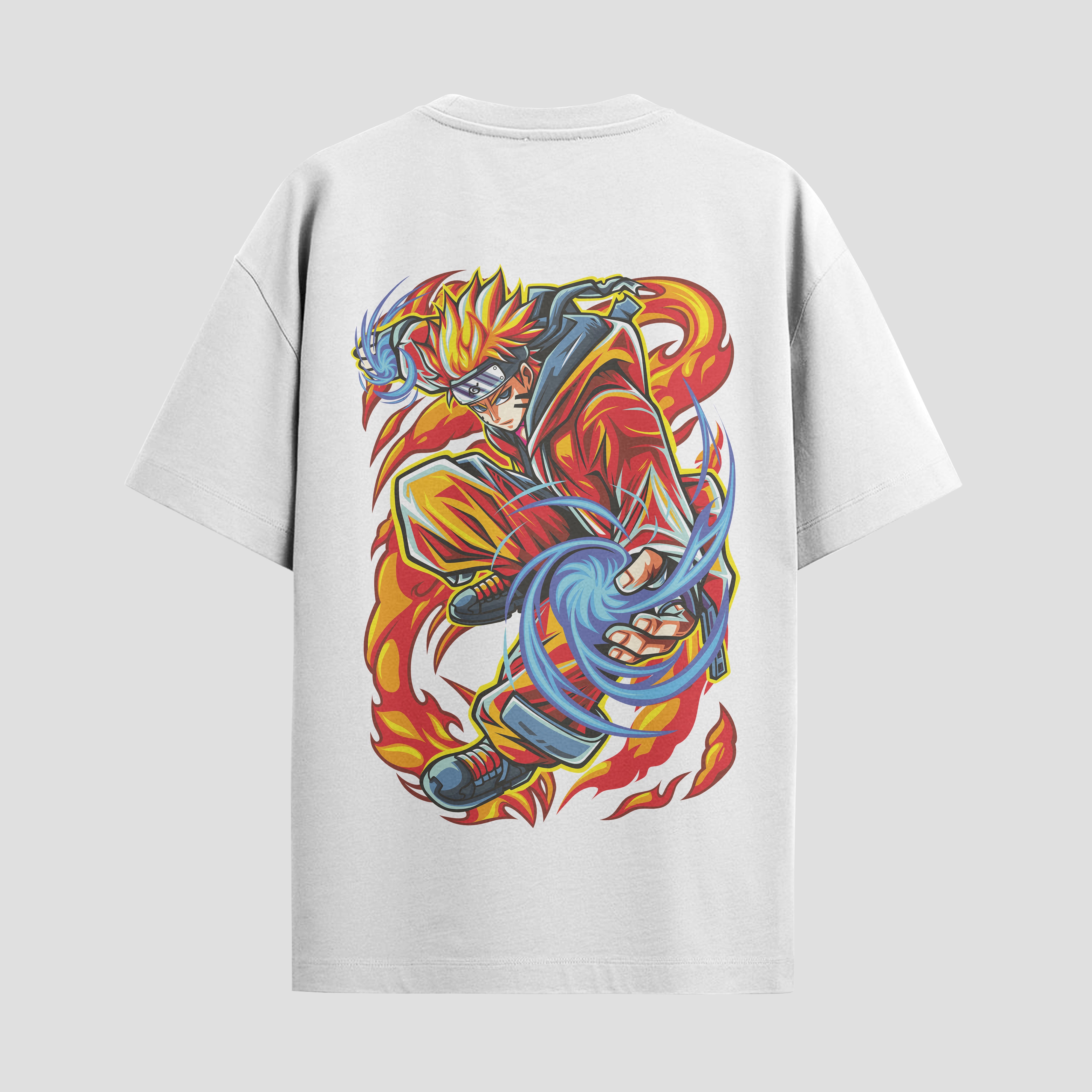 Playera urbana de anime y gaming ExtraLife MX, corte Standard Fit unisex ligero y transpirable en color Deep Black y Pure White, ropa de uso diario para gym y casual.