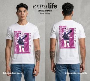 La Diosa del Videojuego | El Poder del Videojuego #02956 - Playera Standard Fit | Pure White - Foto en modelo