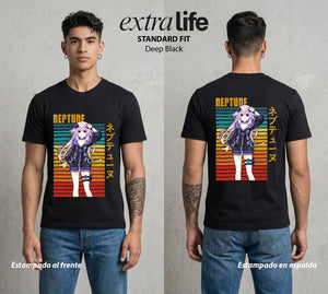 La Diosa del Videojuego | La CPU del Bien #02957 - Playera Standard Fit | Deep Black - Foto en modelo