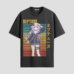 Playera urbana de anime y gaming ExtraLife MX, corte Standard Fit unisex ligero y transpirable en color Deep Black y Pure White, ropa de uso diario para gym y casual.