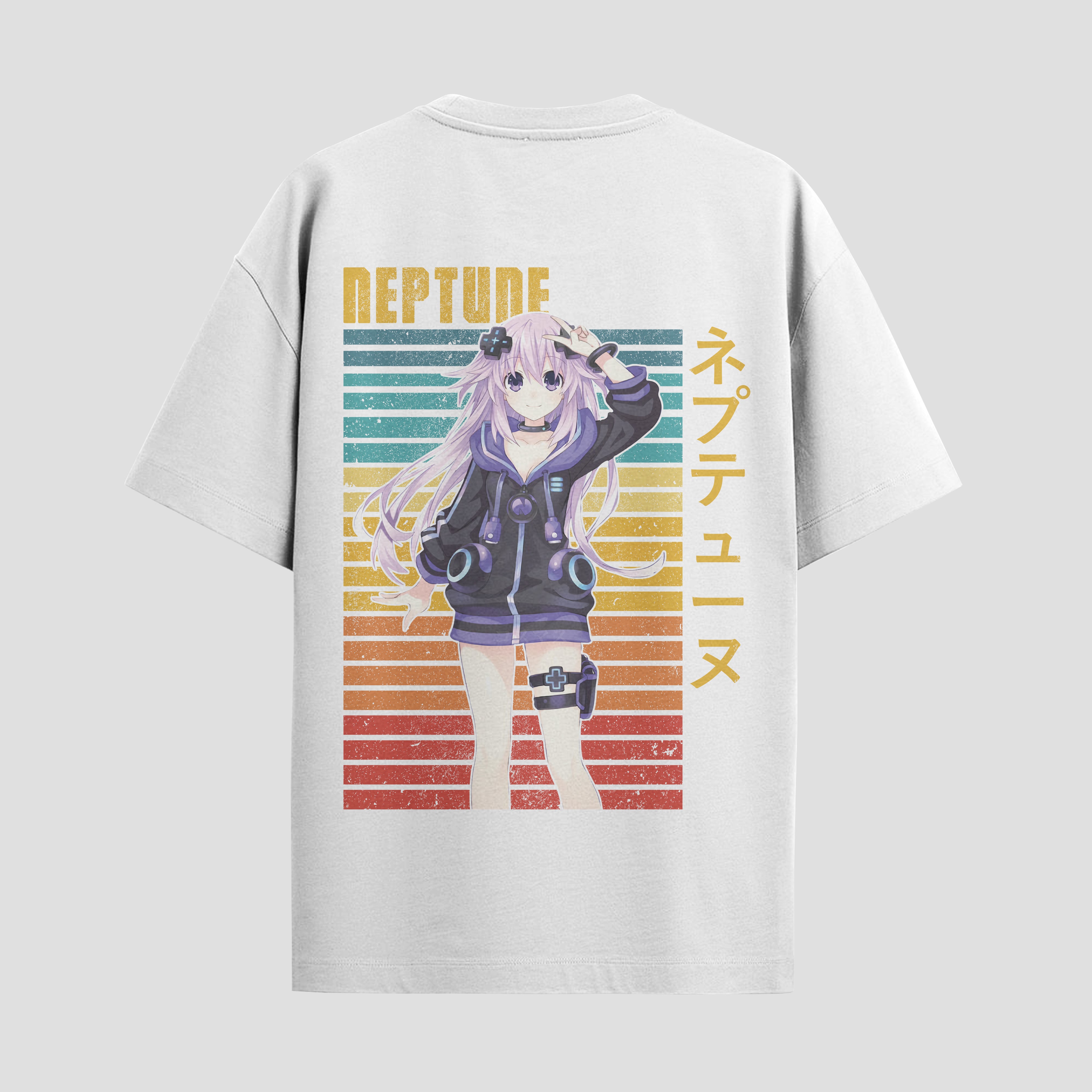 Playera urbana de anime y gaming ExtraLife MX, corte Standard Fit unisex ligero y transpirable en color Deep Black y Pure White, ropa de uso diario para gym y casual.