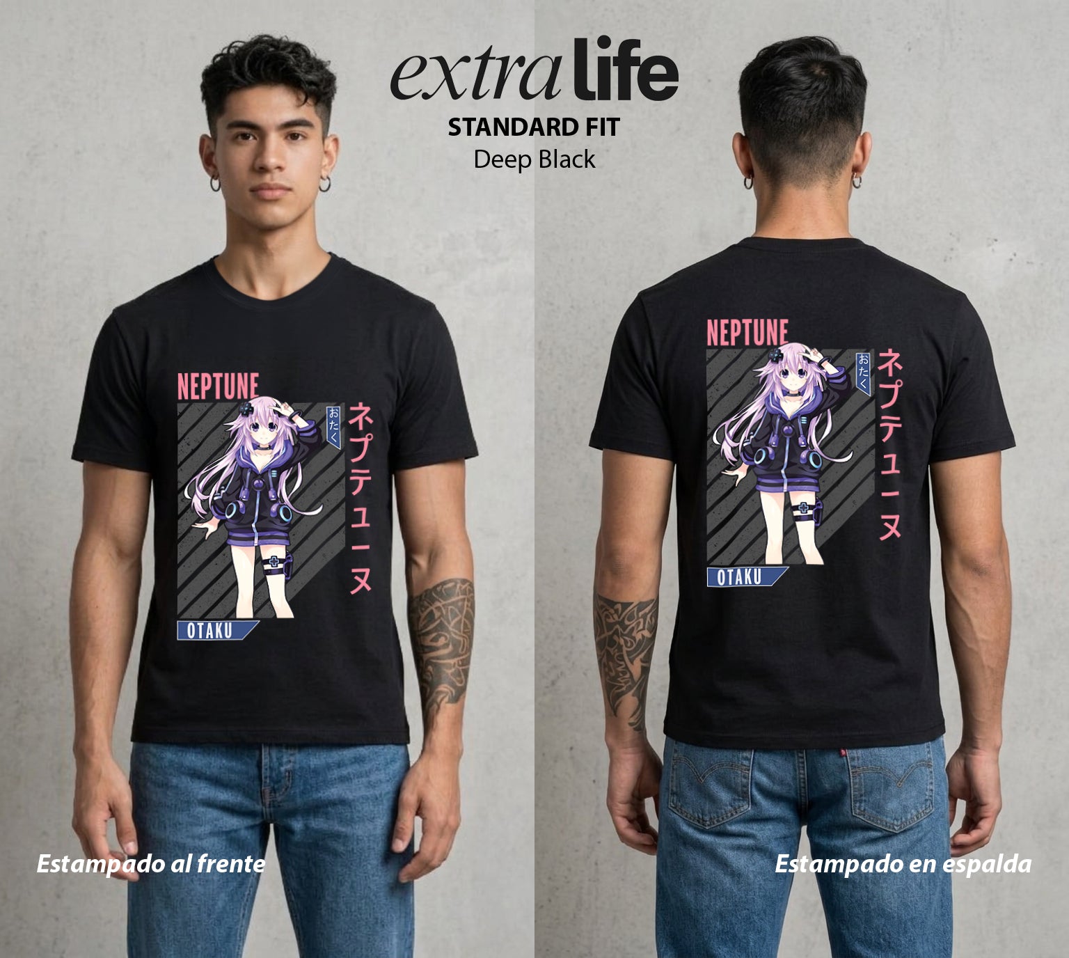La Diosa del Videojuego | El Poder del Videojuego #02958 - Playera Standard Fit | Deep Black - Foto en modelo