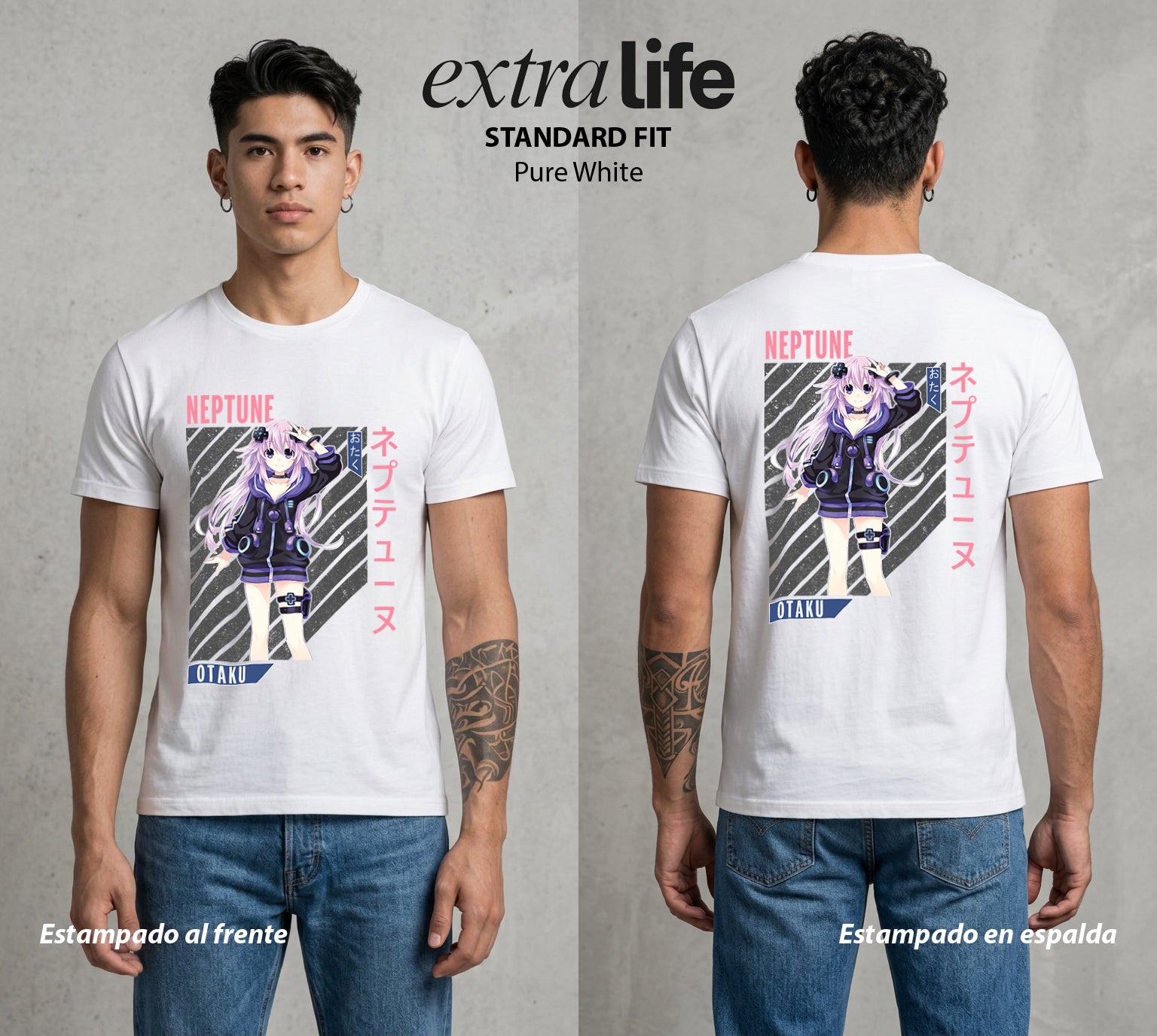 La Diosa del Videojuego | El Poder del Videojuego #02958 - Playera Standard Fit | Pure White - Foto en modelo