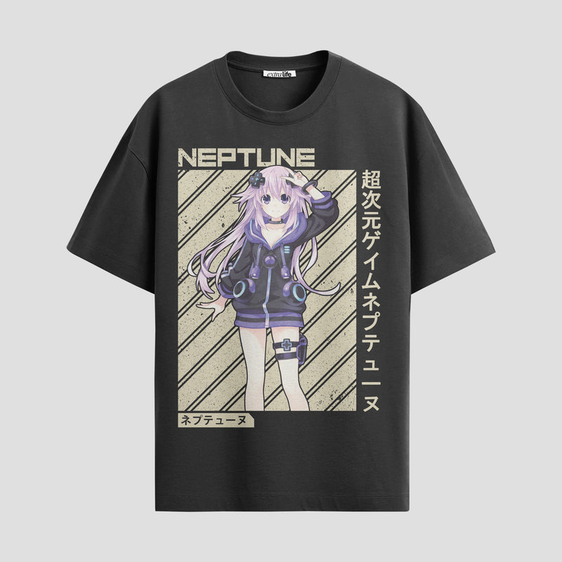Playera urbana de anime y gaming ExtraLife MX, corte Standard Fit unisex ligero y transpirable en color Deep Black y Pure White, ropa de uso diario para gym y casual.
