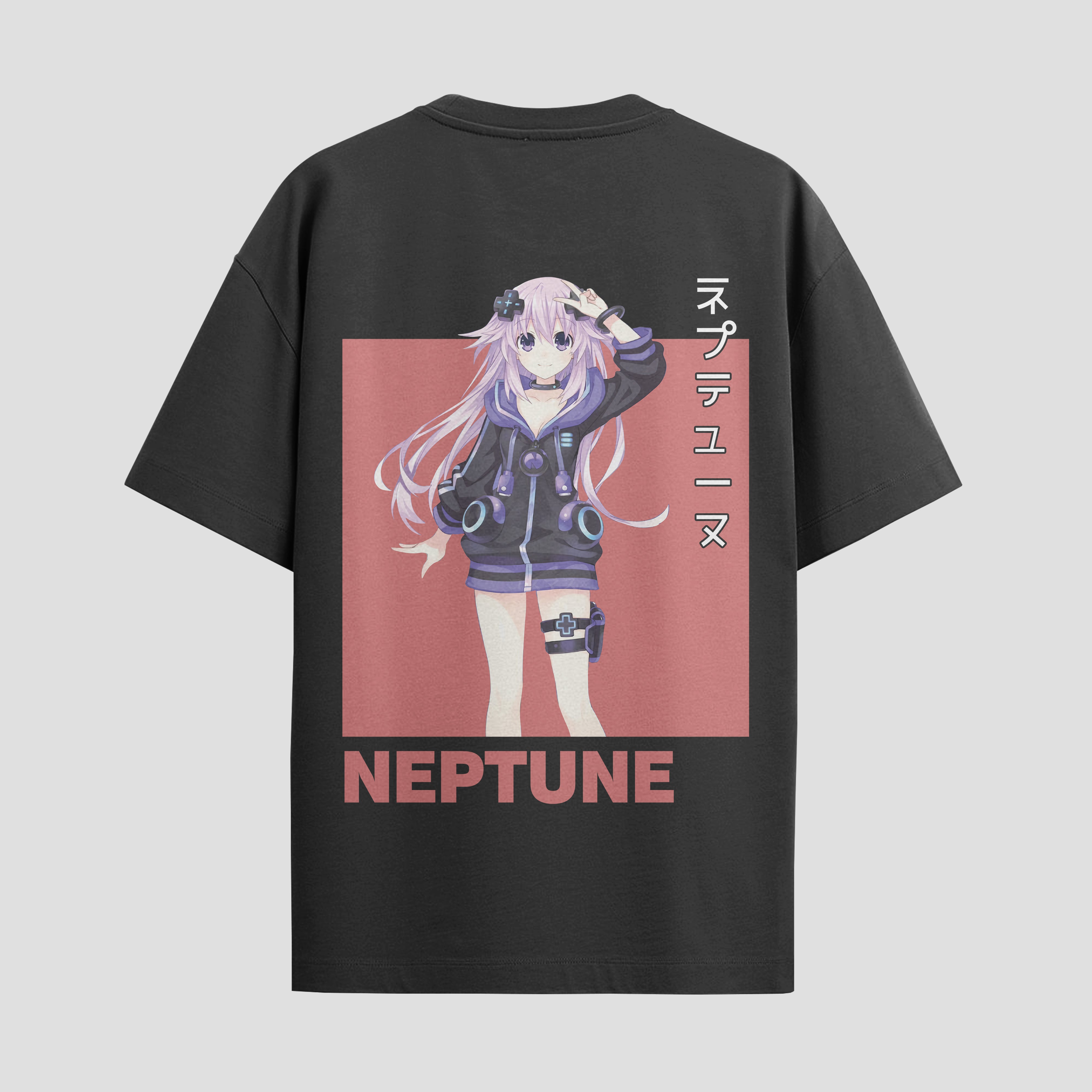 Playera urbana de anime y gaming ExtraLife MX, corte Standard Fit unisex ligero y transpirable en color Deep Black y Pure White, ropa de uso diario para gym y casual.