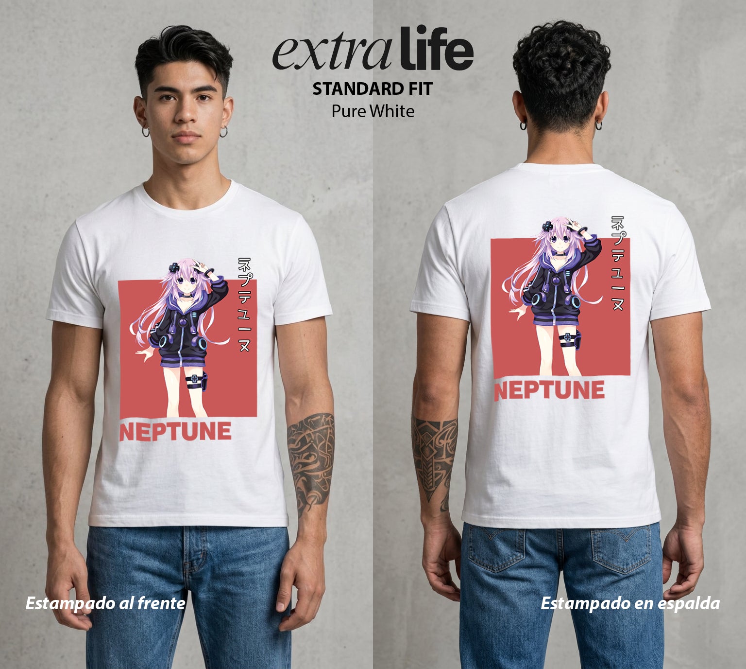 La Diosa del Videojuego | El Poder del Videojuego #02960 - Playera Standard Fit | Pure White - Foto en modelo