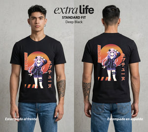 La Diosa del Videojuego | La CPU del Bien #02961 - Playera Standard Fit | Deep Black - Foto en modelo