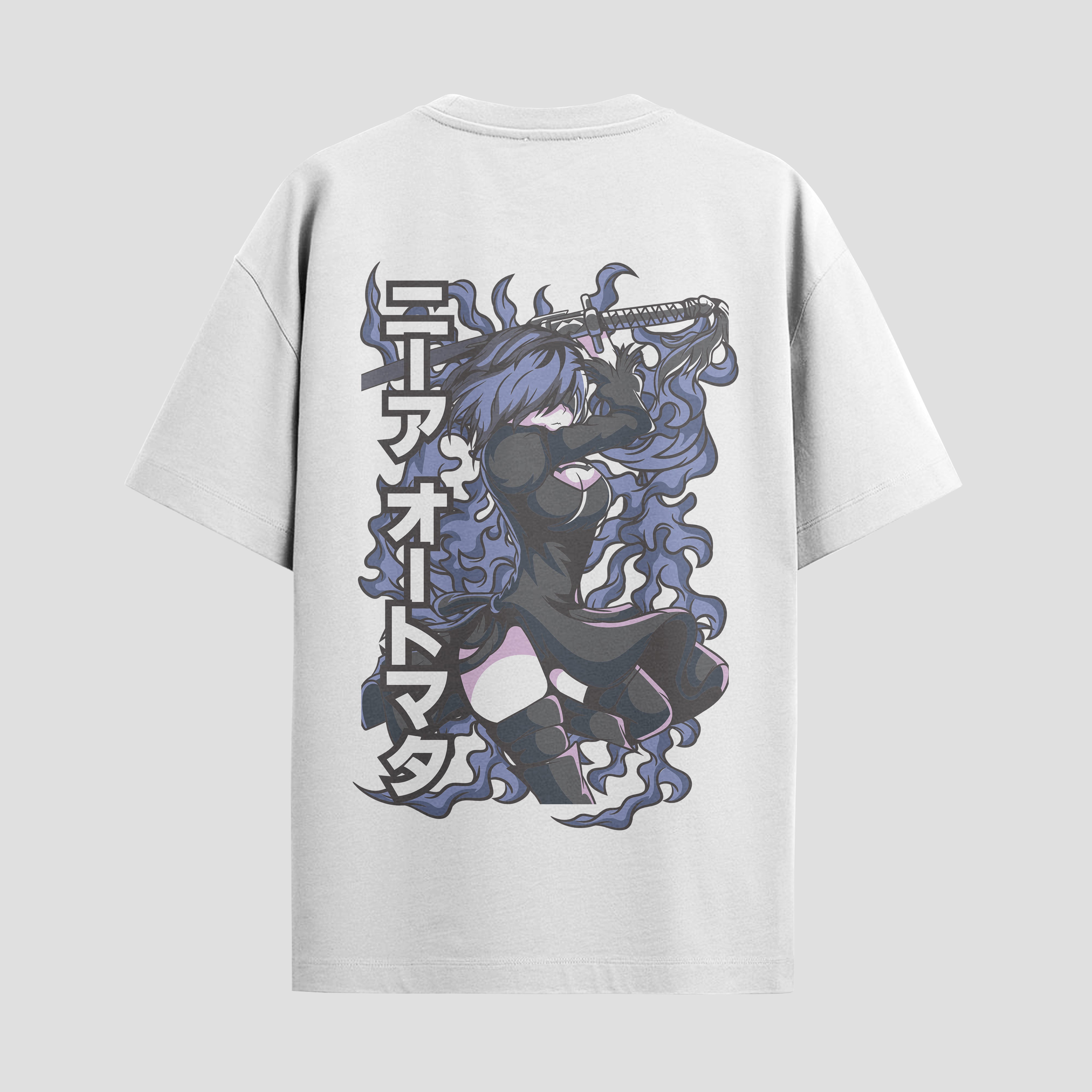 Playera urbana de anime y gaming ExtraLife MX, corte Standard Fit unisex ligero y transpirable en color Deep Black y Pure White, ropa de uso diario para gym y casual.
