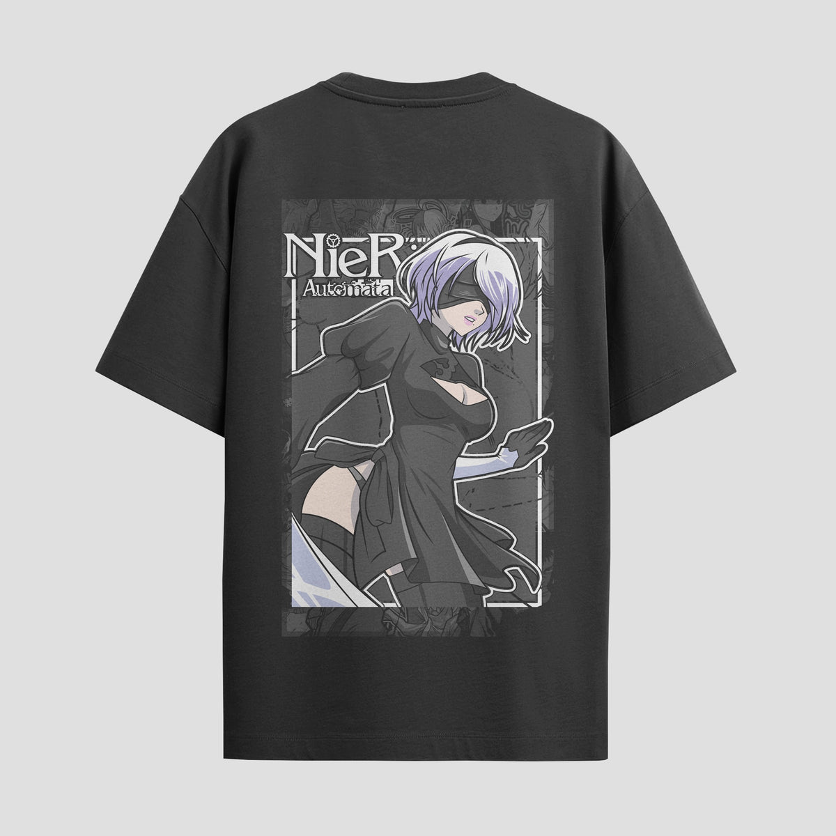 Playera urbana de anime y gaming ExtraLife MX, corte Classic Premium unisex ligero y transpirable en color Deep Black y Pure White, ropa de uso diario para gym y casual.