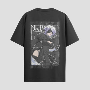 Playera urbana de anime y gaming ExtraLife MX, corte Standard Fit unisex ligero y transpirable en color Deep Black y Pure White, ropa de uso diario para gym y casual.