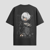 Playera urbana de anime y gaming ExtraLife MX, corte Standard Fit unisex ligero y transpirable en color Deep Black y Pure White, ropa de uso diario para gym y casual.