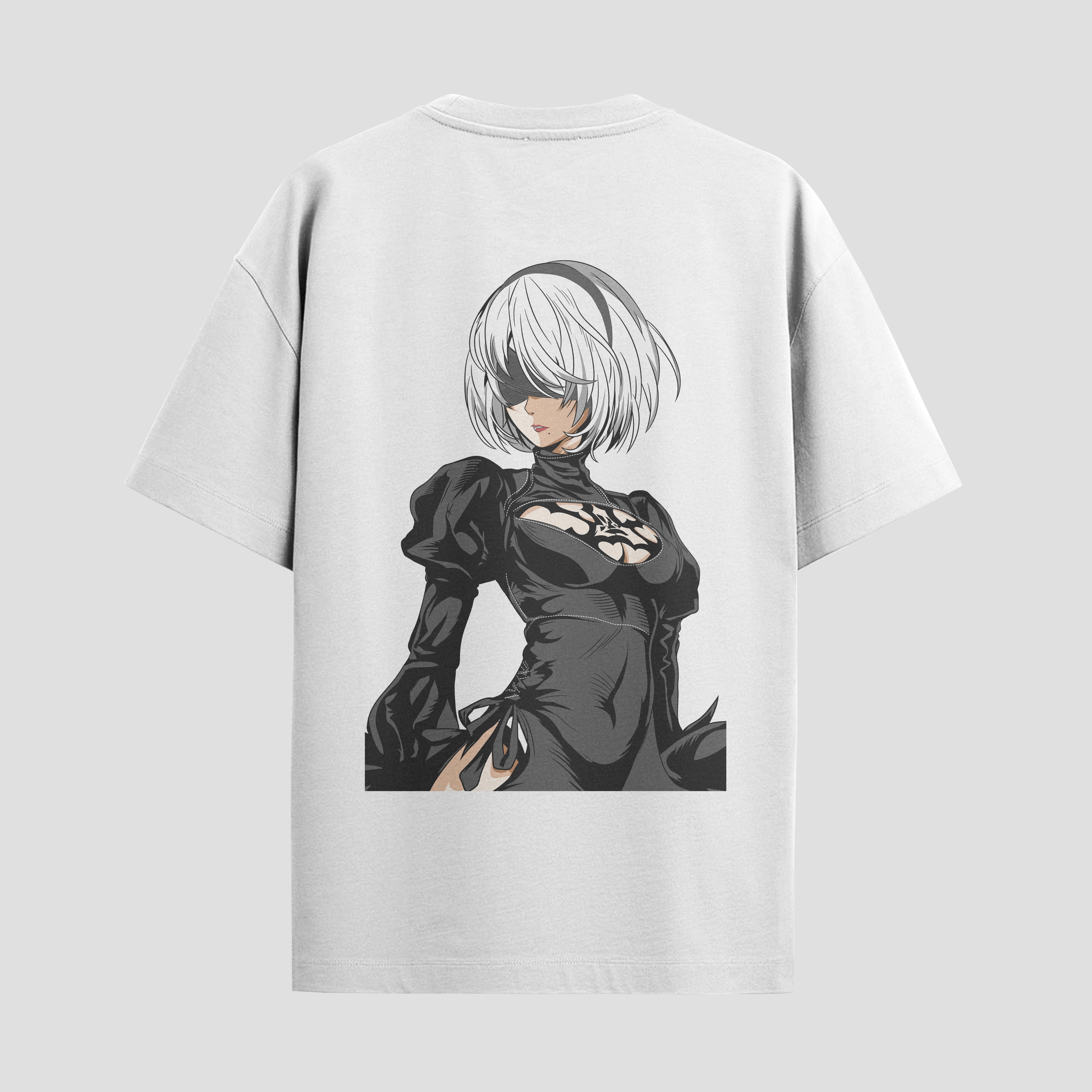 Playera urbana de anime y gaming ExtraLife MX, corte Standard Fit unisex ligero y transpirable en color Deep Black y Pure White, ropa de uso diario para gym y casual.