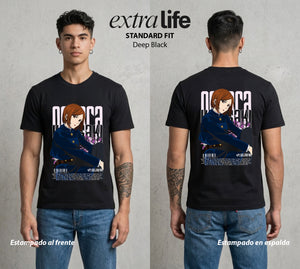 El Arte de las Maldiciones | El Clavo y el Martillo #02974 - Playera Standard Fit | Deep Black - Foto en modelo