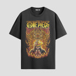 Playera urbana de anime y gaming ExtraLife MX, corte Standard Fit unisex ligero y transpirable en color Deep Black y Pure White, ropa de uso diario para gym y casual.
