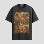 Playera urbana de anime y gaming ExtraLife MX, corte Standard Fit unisex ligero y transpirable en color Deep Black y Pure White, ropa de uso diario para gym y casual.