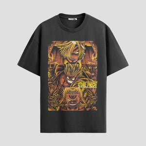 Playera urbana de anime y gaming ExtraLife MX, corte Standard Fit unisex ligero y transpirable en color Deep Black y Pure White, ropa de uso diario para gym y casual.