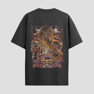 Playera urbana de anime y gaming ExtraLife MX, corte Standard Fit unisex ligero y transpirable en color Deep Black y Pure White, ropa de uso diario para gym y casual.