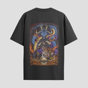 Playera urbana de anime y gaming ExtraLife MX, corte Standard Fit unisex ligero y transpirable en color Deep Black y Pure White, ropa de uso diario para gym y casual.