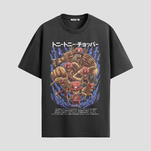 Playera urbana de anime y gaming ExtraLife MX, corte Standard Fit unisex ligero y transpirable en color Deep Black y Pure White, ropa de uso diario para gym y casual.