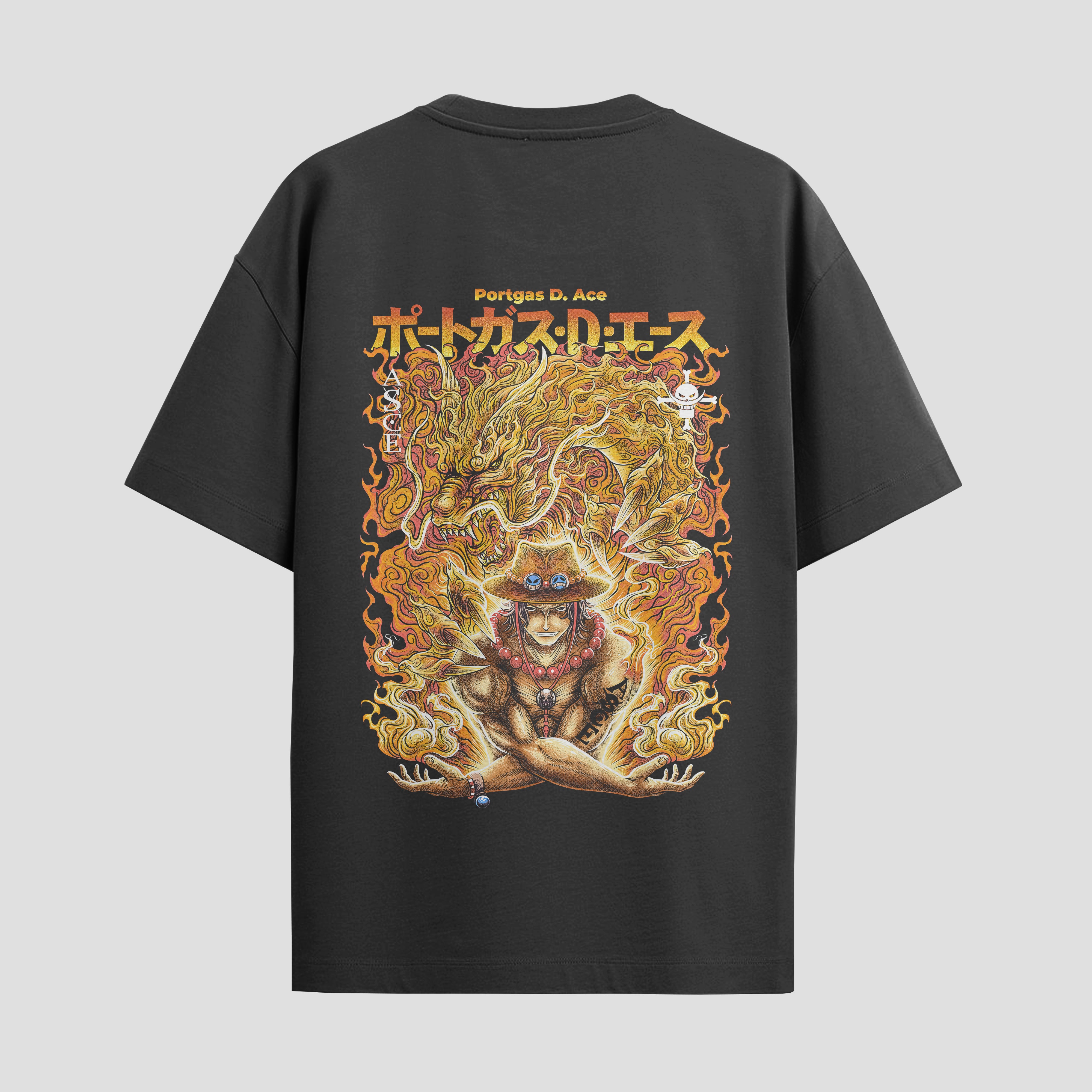Playera urbana de anime y gaming ExtraLife MX, corte Standard Fit unisex ligero y transpirable en color Deep Black y Pure White, ropa de uso diario para gym y casual.
