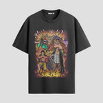 Playera urbana de anime y gaming ExtraLife MX, corte Standard Fit unisex ligero y transpirable en color Deep Black y Pure White, ropa de uso diario para gym y casual.