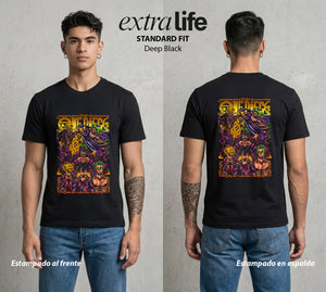 Mar de los Piratas | La Busqueda del Bien #02998 - Playera Standard Fit | Deep Black - Foto en modelo