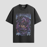 Playera urbana de anime y gaming ExtraLife MX, corte Standard Fit unisex ligero y transpirable en color Deep Black y Pure White, ropa de uso diario para gym y casual.